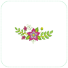 Single Flower with Detailed Leaves EMB