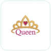 Royal Crown with 'Queen' EMB – Regal and Bold